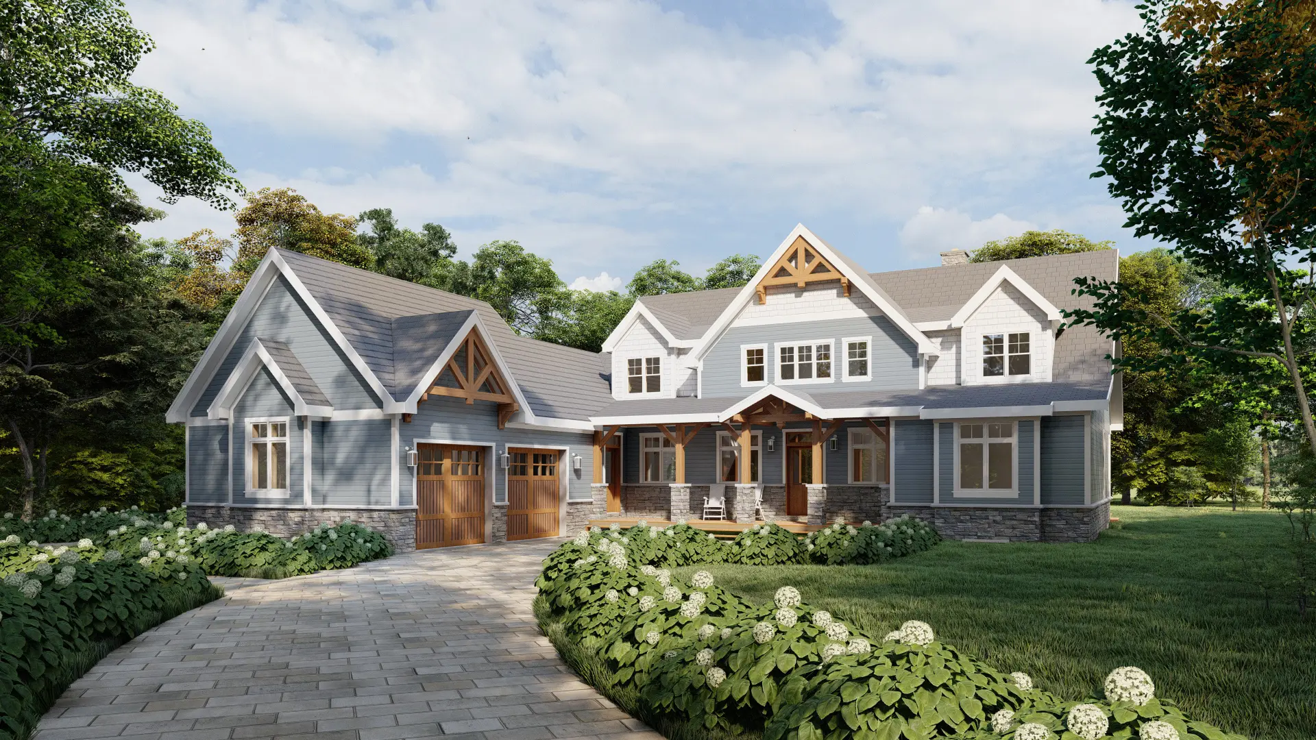 modern farmhouse plans cottagecore barn home timber house plans Normerica Dufferin 2822 Traditional Exterior Front